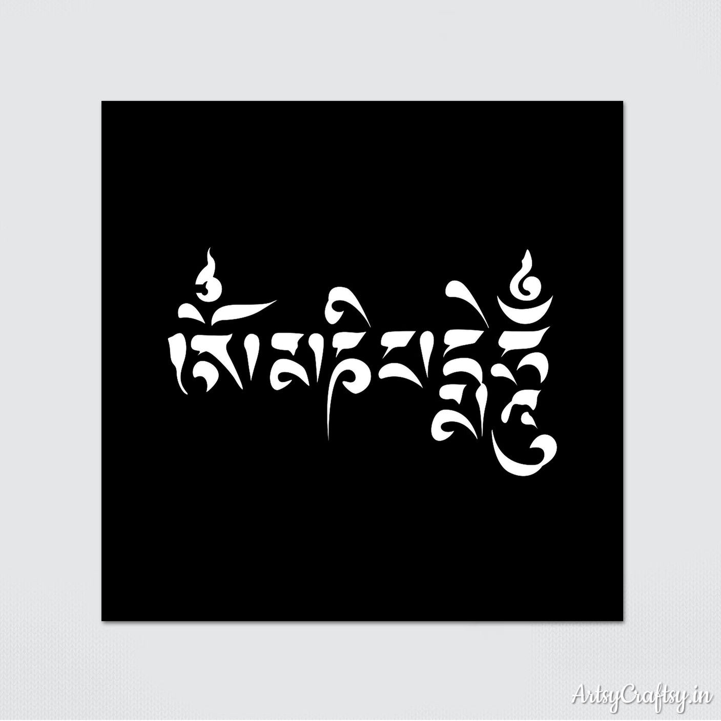 Sanskrit Stencil by ArtsyCraftsy, Shop Wide Range of Stencils Online ...